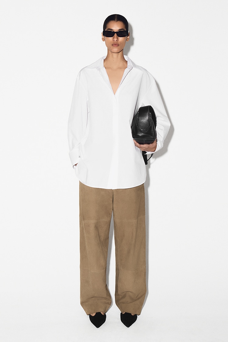 テーラードコットンシャツ